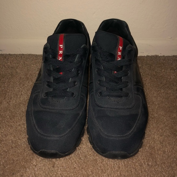 Prada canvas men’s sneakers in Black - Picture 1 of 3